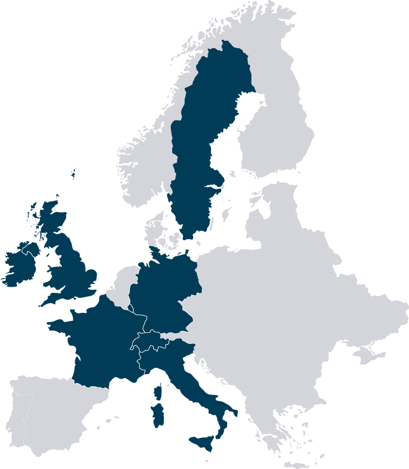 Trium Climate Impact map